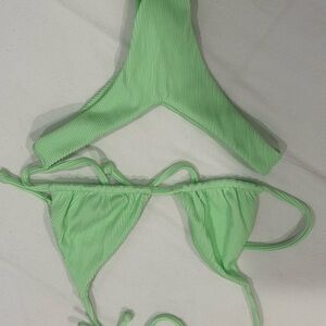 Kulani Bikinis Vibrant Green Bikini Set